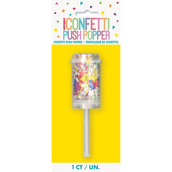 Confetti Push Popper - Multi Color