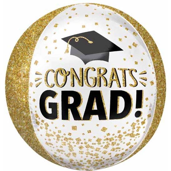 Congrats Grad 15" Orbz Balloon