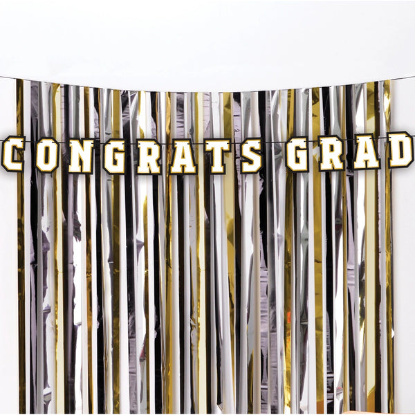 Congrats Grad Fringe Backdrop Set