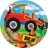 Construction Party 7" Plates, 8 Count