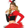 Harley Quinn Crop Top Adult - Medium/Large