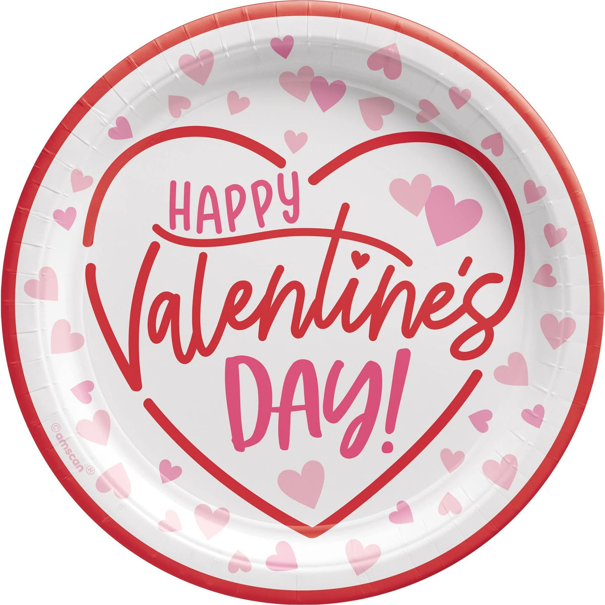Cross My Heart Valentine’s Day 9” Paper Plates