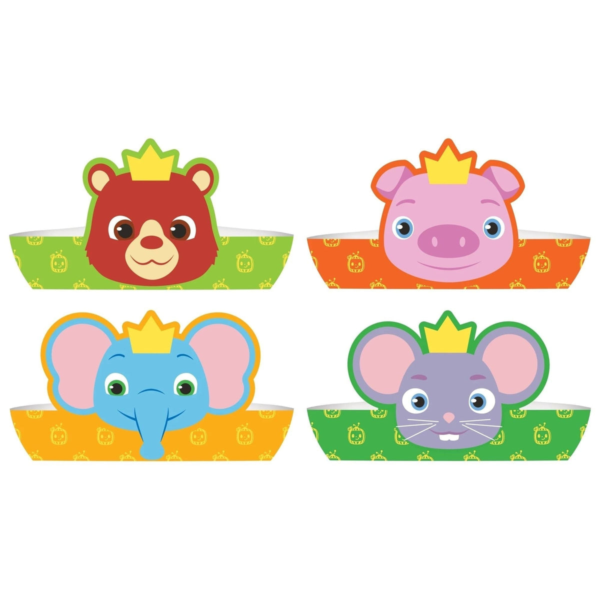 Crowns - Paper, Cocomelon, 6", 8 Count
