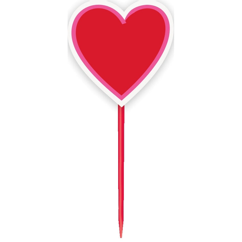 Cupcake Kit - Heart Picks and Cups, Valentine's Day, 24 Count