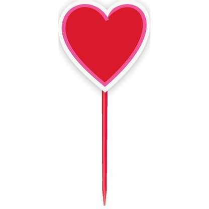 Cupcake Kit - Heart Picks and Cups, Valentine's Day, 24 Count