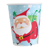 Cups - Colorful Santa, 9oz, 8 Count