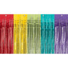 Curtain - Rainbow, Plastic and Foil, 3' x 8'