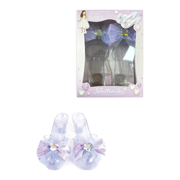 Dancing Diva Lilac High Heels Kids Dress-Up, One-Size