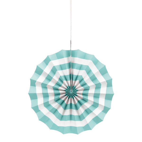 Decoration - Paper Fans, Poolside Summer, Assorted Colors, 5 Count