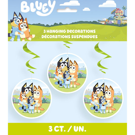 Decorations - Hanging, Spiral, Bluey