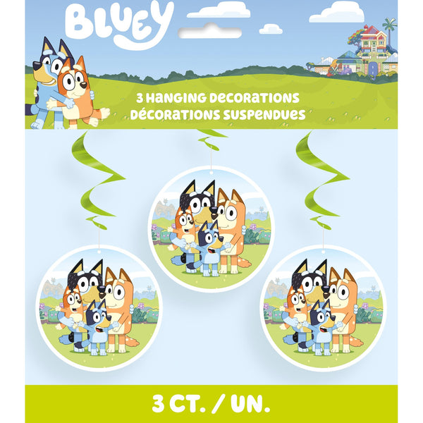 Decorations - Hanging, Spiral, Bluey