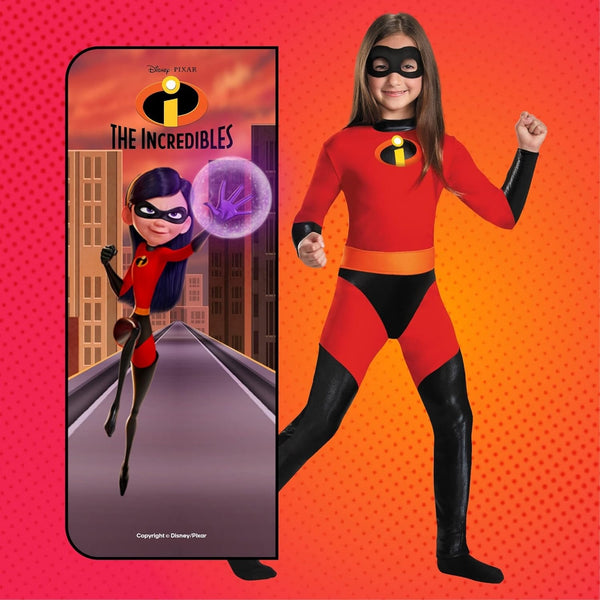 Disguise Costumes Disney The Incredibles Violet Classic Girls Costume, Size Small 4-6