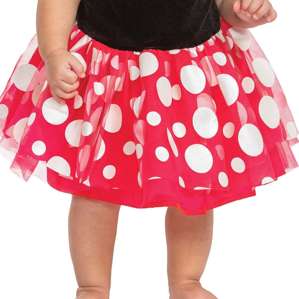 Disguise baby-girls Minnie Mouse Baby Costume, Official Disney Minnie Mouse Costume Onesie and Ears, Infant Size, As Shown, Size 12-18 months