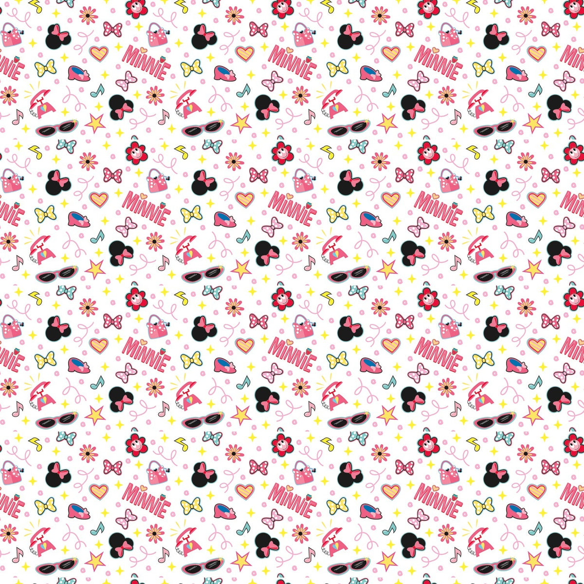 Disney Iconic Minnie Mouse Gift Wrap, 30" x 5 Ft