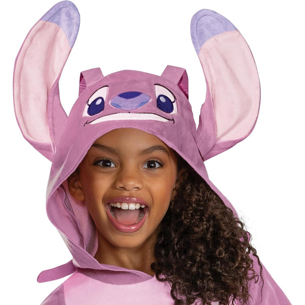 Disney Lilo & Stitch Angel Costume for Kids, Official Lilo and Stitch Hooded Jumpsuit Outfit, Child Size XL 14-16