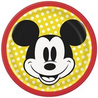 Disney Mickey Mouse Round 7" Dessert Plates, 8 Count