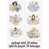 Disney Princess Tattoos, Pack of 24