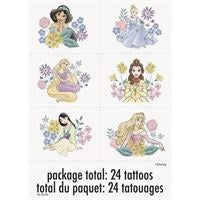 Disney Princess Tattoos, Pack of 24