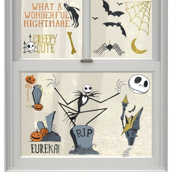 Disney Tim Burton's Nightmare Before Christmas Glitter Window Decoration