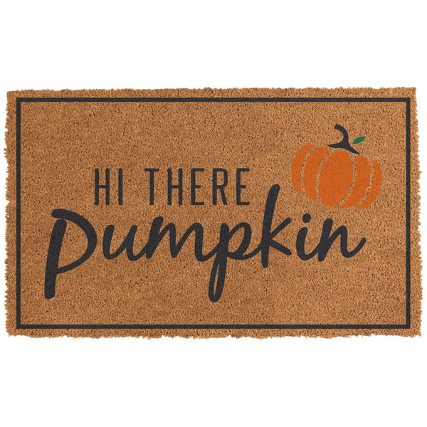 Doormat - Hi There Pumpkin, 17 3/4"H x 29 1/2"W