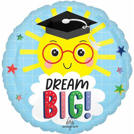 Dream Big Kindergarten Grad 17" Foil Balloon