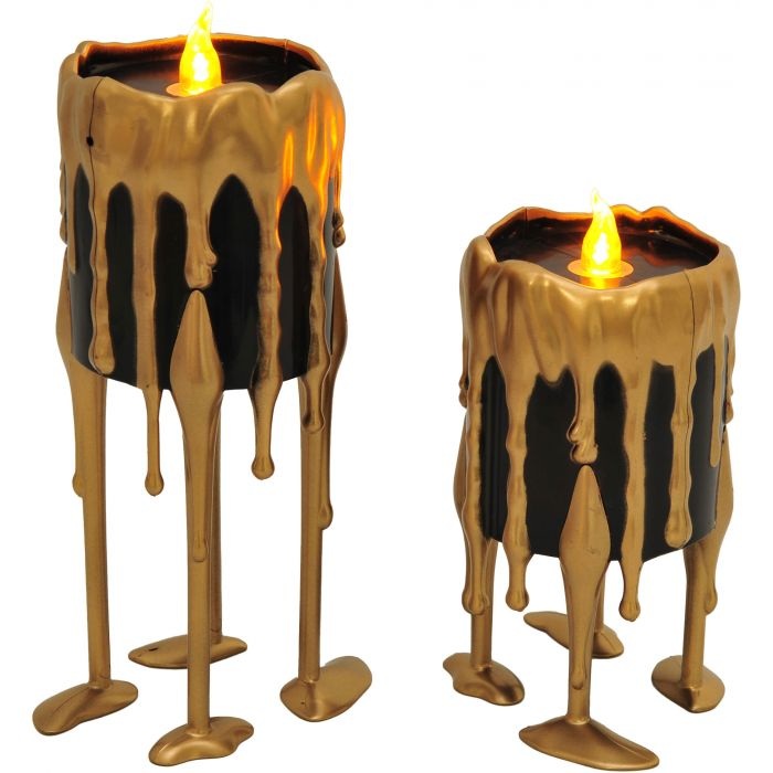 Dripping Illusion Candle – Gold Short
