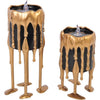 Dripping Illusion Candle – Gold Short