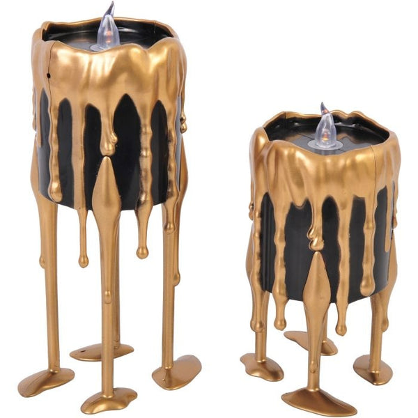 Dripping Illusion Candle – Gold Short