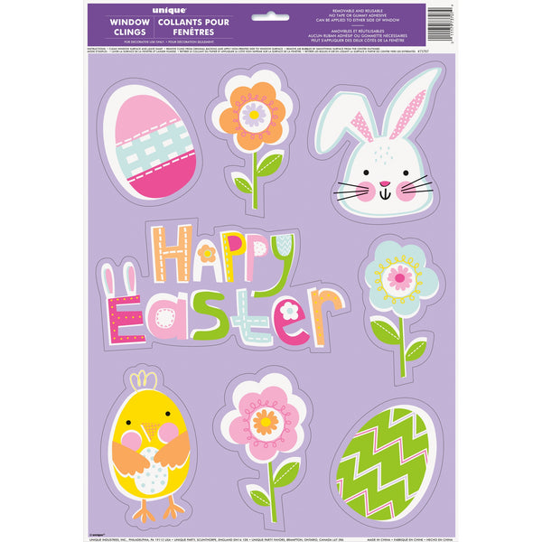 Easter Window Cling - 8 Count