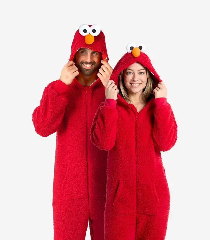Sesame Street Elmo Adult Onesie, Size Large