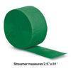 Emerald Green Crepe Streamer - 81' 1CT