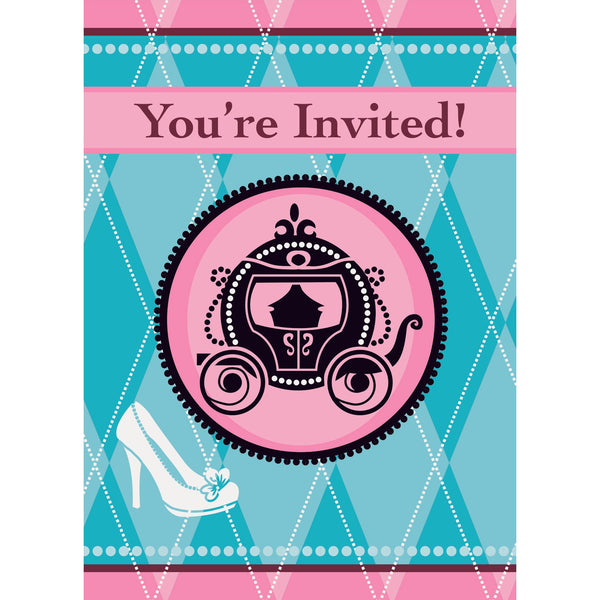 Fairytale Princess Invitations, 8 Count