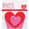 Favor Box - Heart, 8 Count, 4.5"