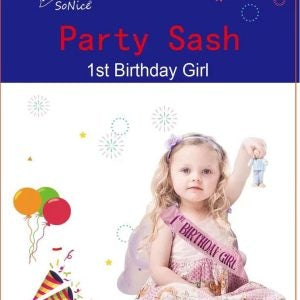 First Birthday Sash