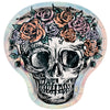 Floral Skull-Shaped Plates, 8 Count 8.25"