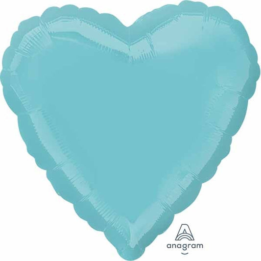 Foil Balloon - 18" Robin's Egg Blue Heart
