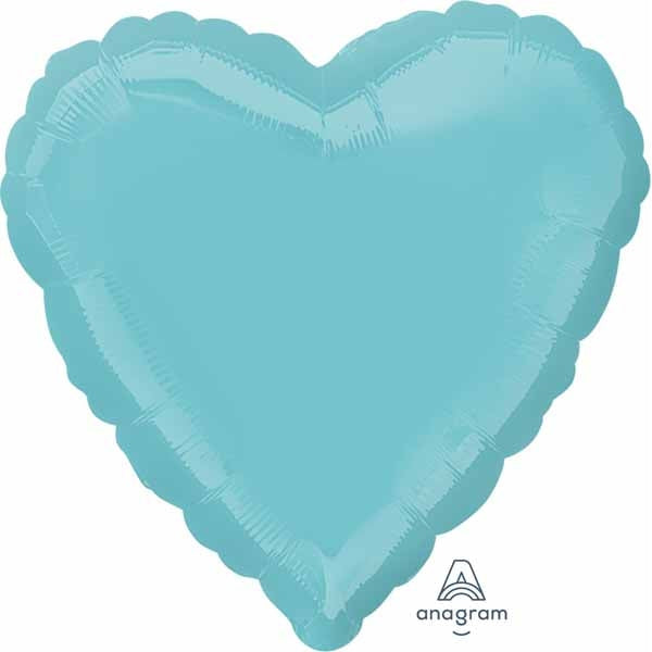 Foil Balloon - 18" Robin's Egg Blue Heart