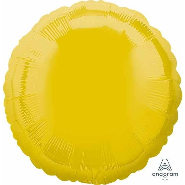 Foil Balloon - 18" Round Yellow