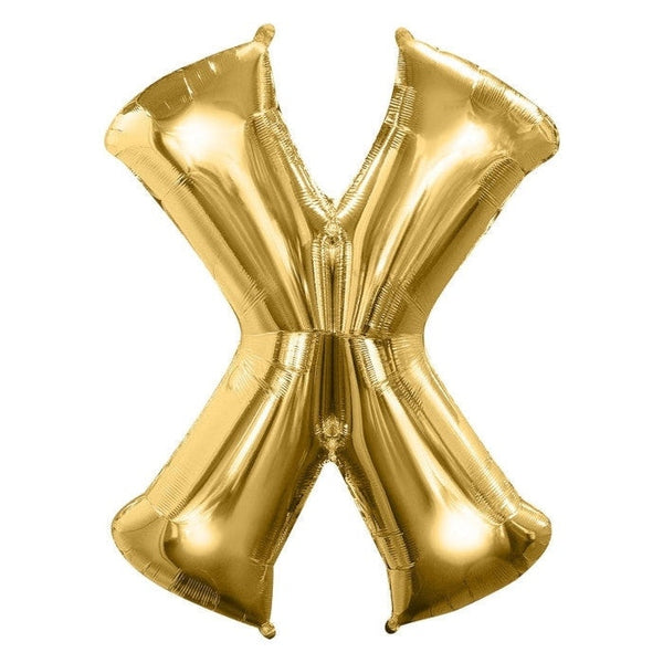 Foil Balloon - Jumbo Gold Letter X
