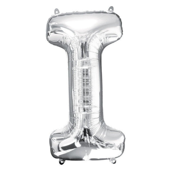 Foil Balloon - Jumbo Silver Letter I