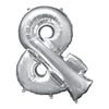Foil Balloon - Jumbo Silver Symbol &