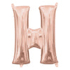 Foil Balloon - Mini Letter Rose Gold H 16 Inch Air-Filled Only