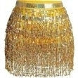 Fringe Skirt Metallic Gold - Large/XL