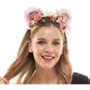 Furry Cat Ears With flowers