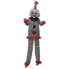 G.Ghouls Animated Standing Clown with Light-Up Eyes, Moving Head & Sound