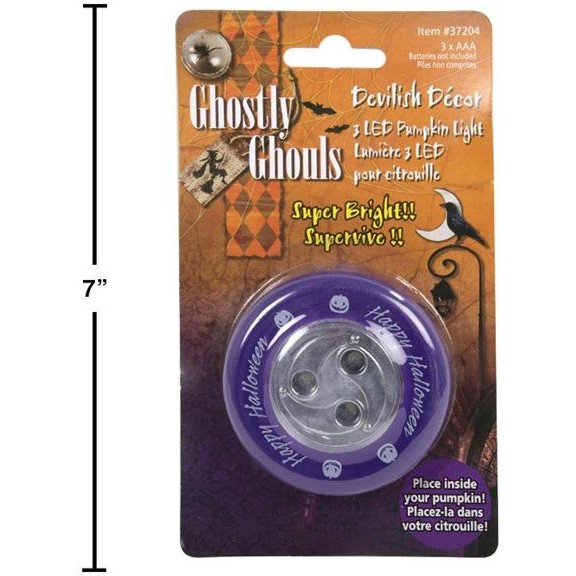 G.Ghouls Pumpkin Light with 3 LED Lights