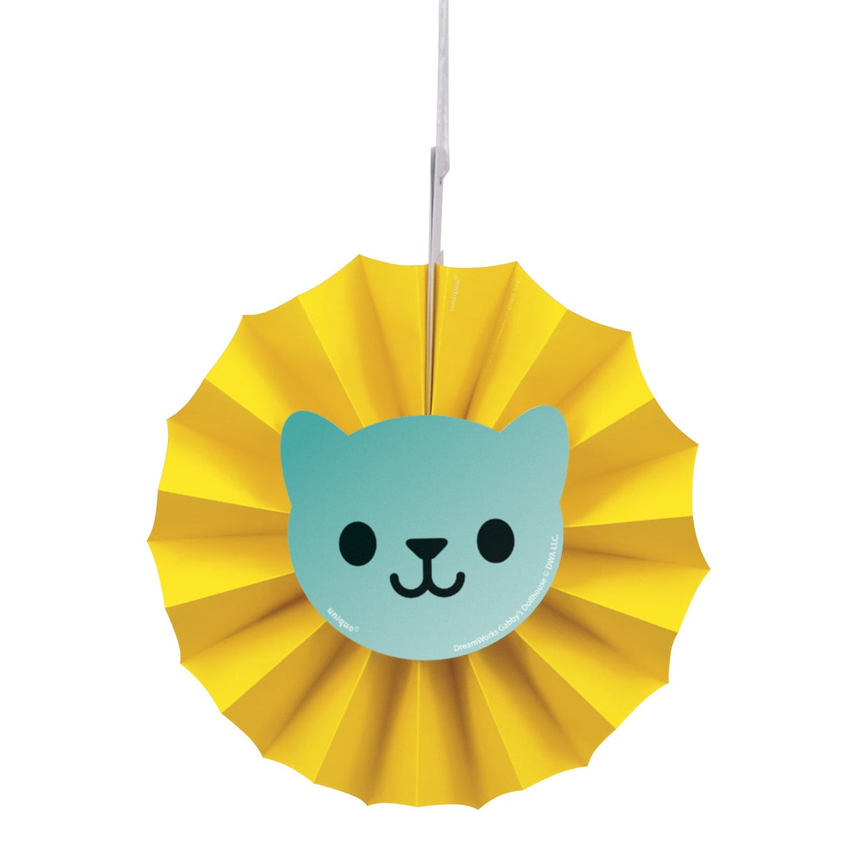 Gabby's Dollhouse Paper Fan 3-Piece Decoration Kit