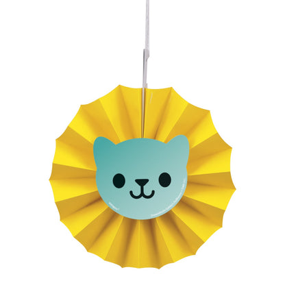 Gabby's Dollhouse Paper Fan 3-Piece Decoration Kit