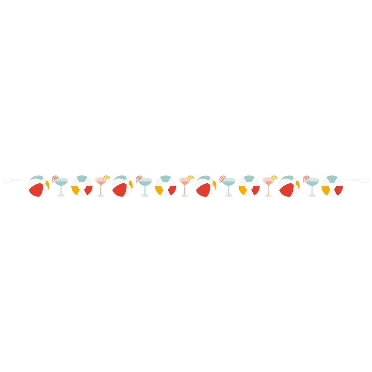 Poolside Summer Cutout Garland, 9ft