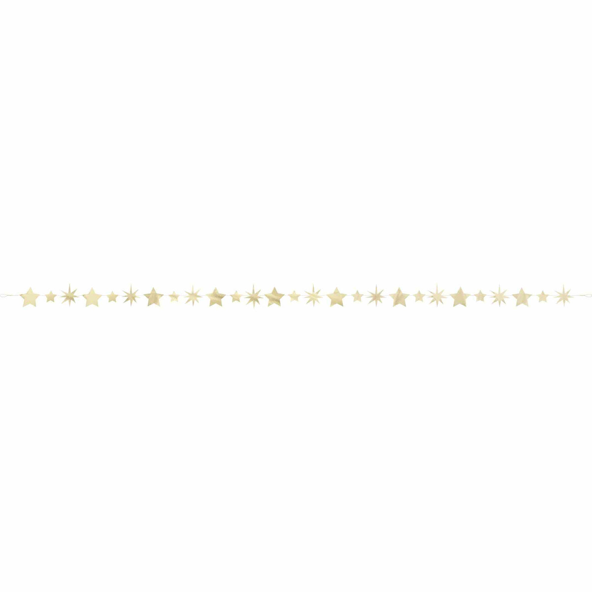 Garland - Gold Foil Star and Starburst, 9'